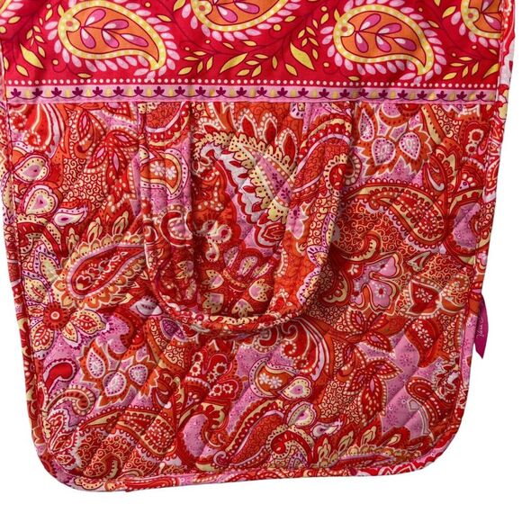 Vera Bradley Cosmetic Toiletries Hanging Travel Organizer Paprika Paisley Pink - Picture 8 of 8